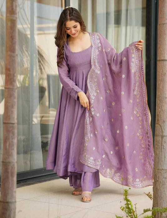 Designer  Gown-Dupatta