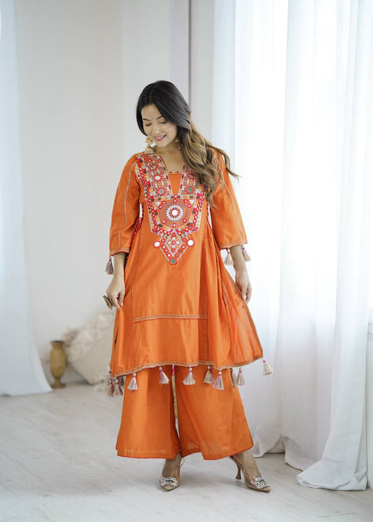 Embroidered Work Co-ord Set For Women